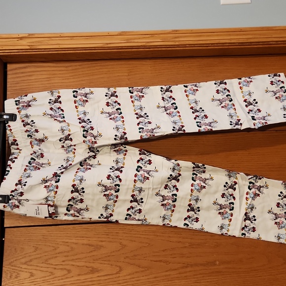 Disney Women Cream Cartoon Character Pants, Size Medium,  New With Tags - Picture 4 of 7
